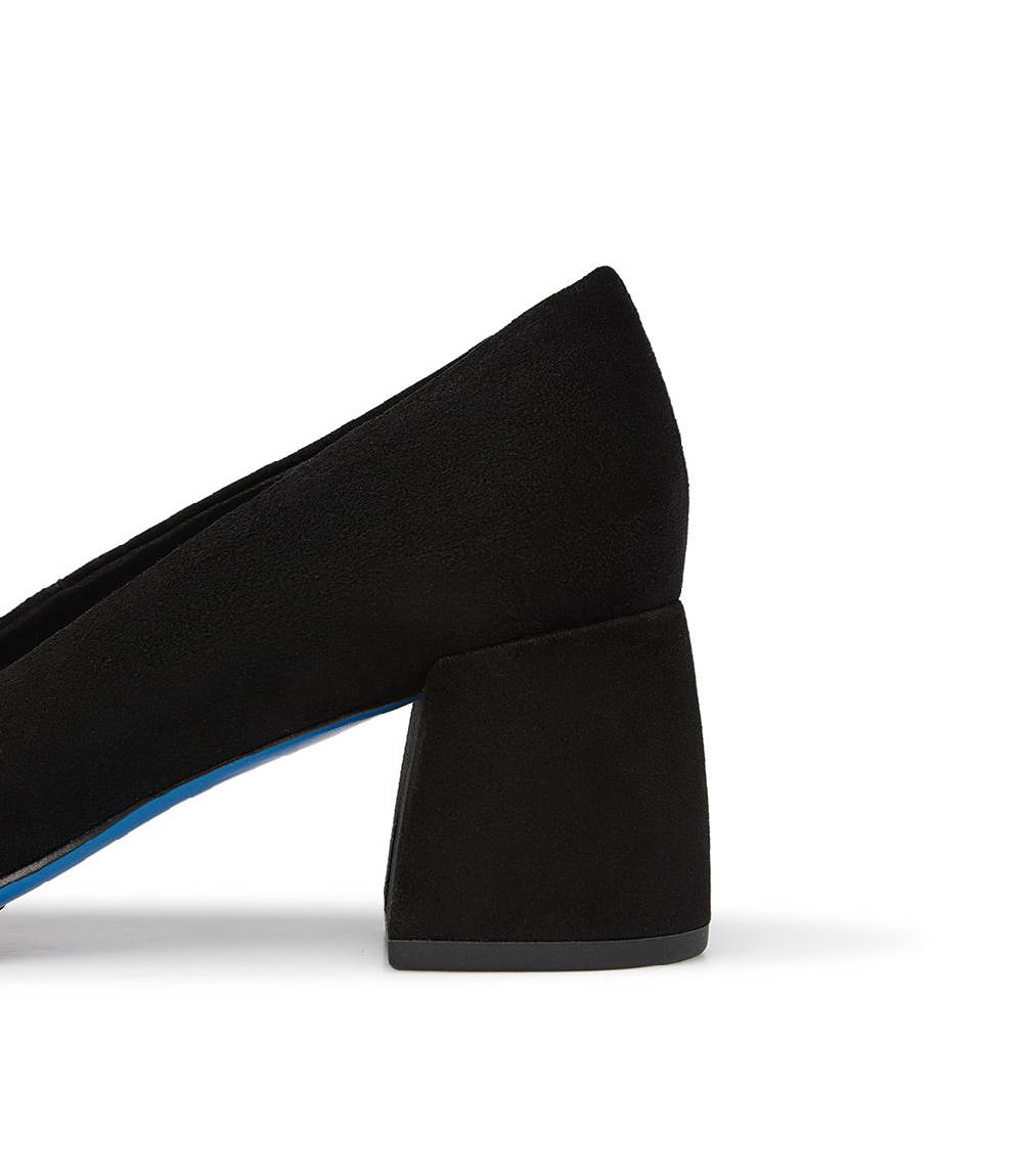 Loriblu Décolleté in camoscio nero con cristalli Sconto