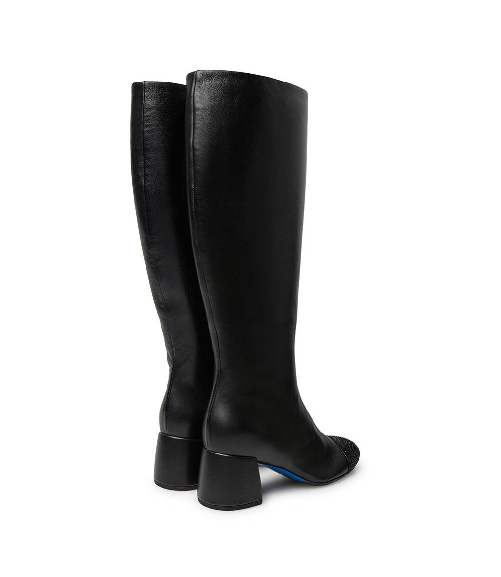 Loriblu Stivale in nappa nera con cristalli Online