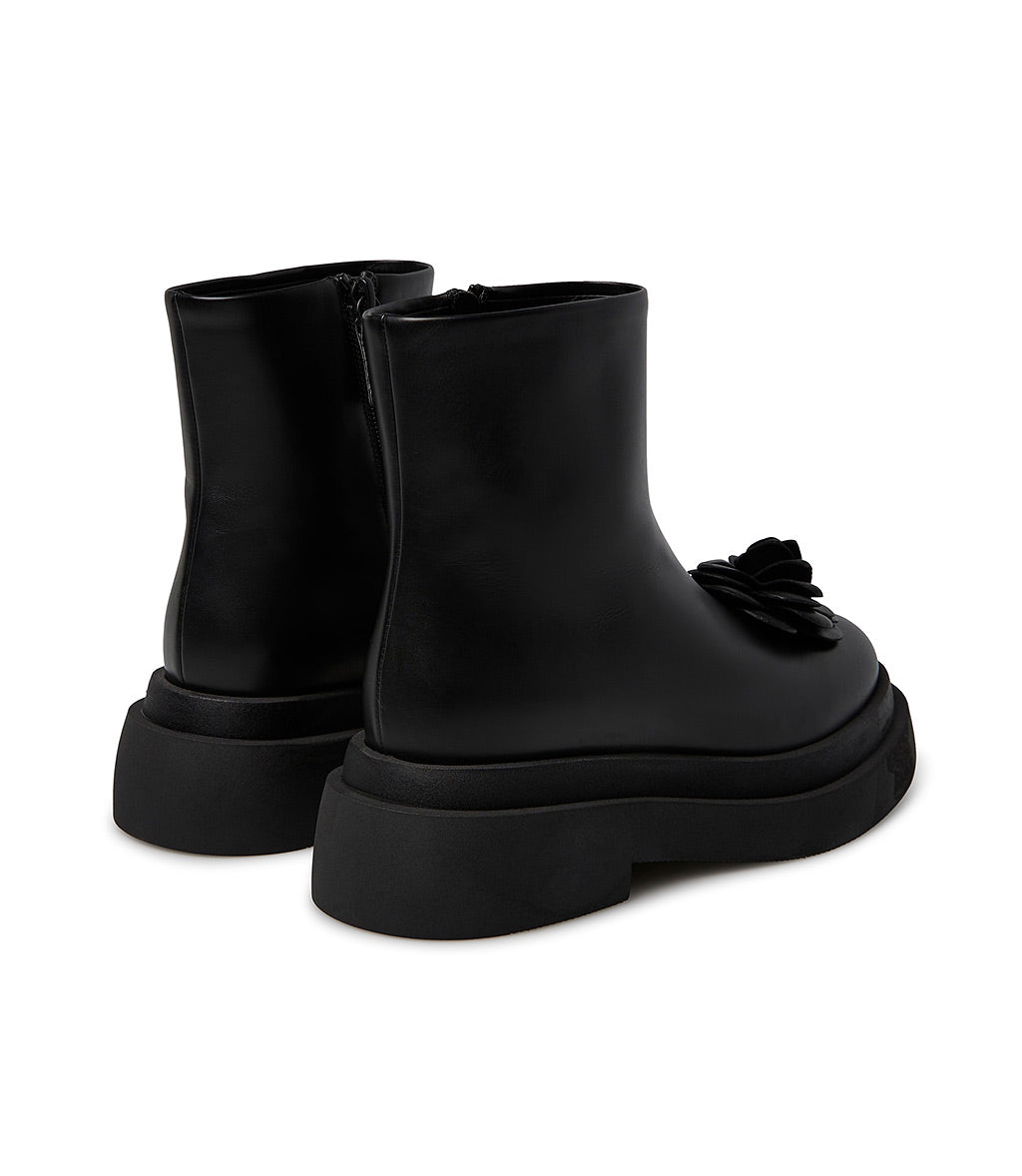 Loriblu Stivaletto in vitello nero con fiore Saldi