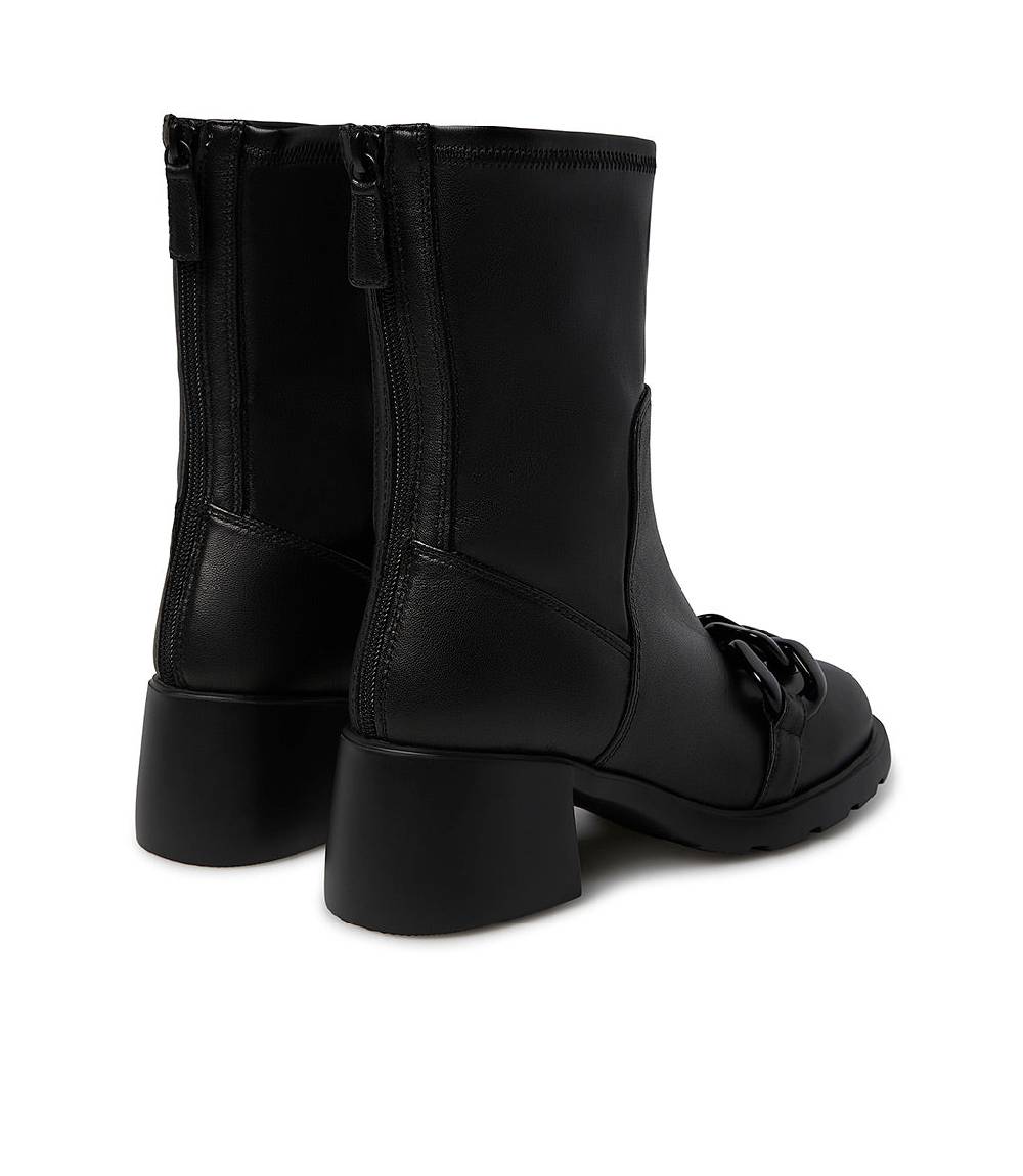 Loriblu Stivaletto in nappa nera con accessorio Hotsell