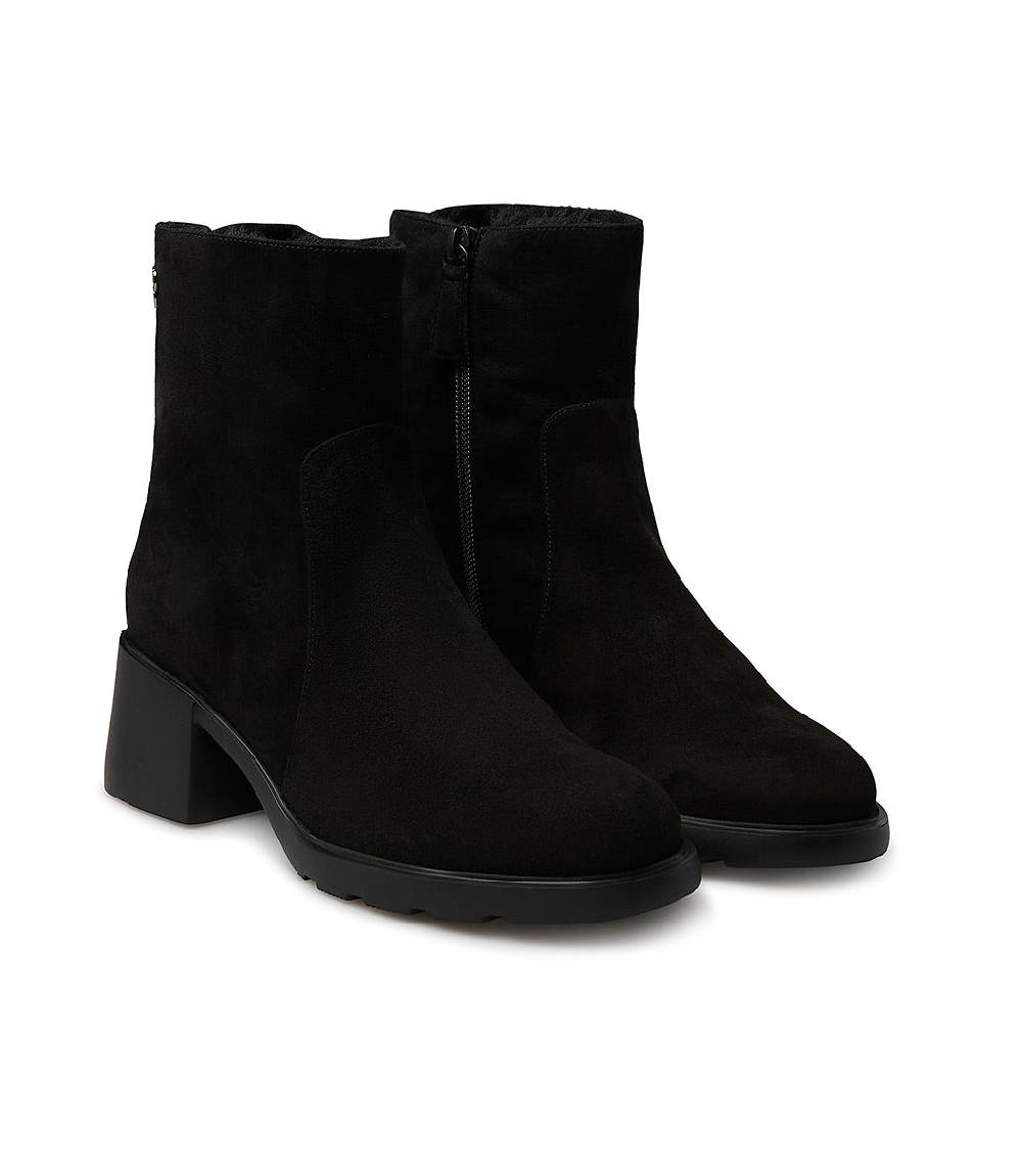 Loriblu Stivaletto in camoscio con fodera shearling Negozio