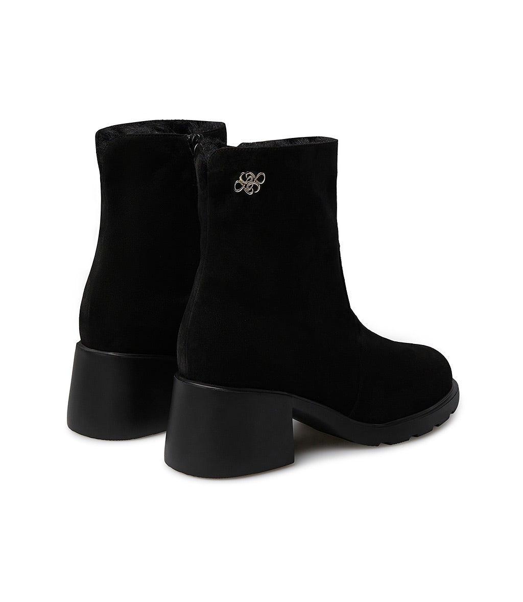 Loriblu Stivaletto in camoscio con fodera shearling Negozio