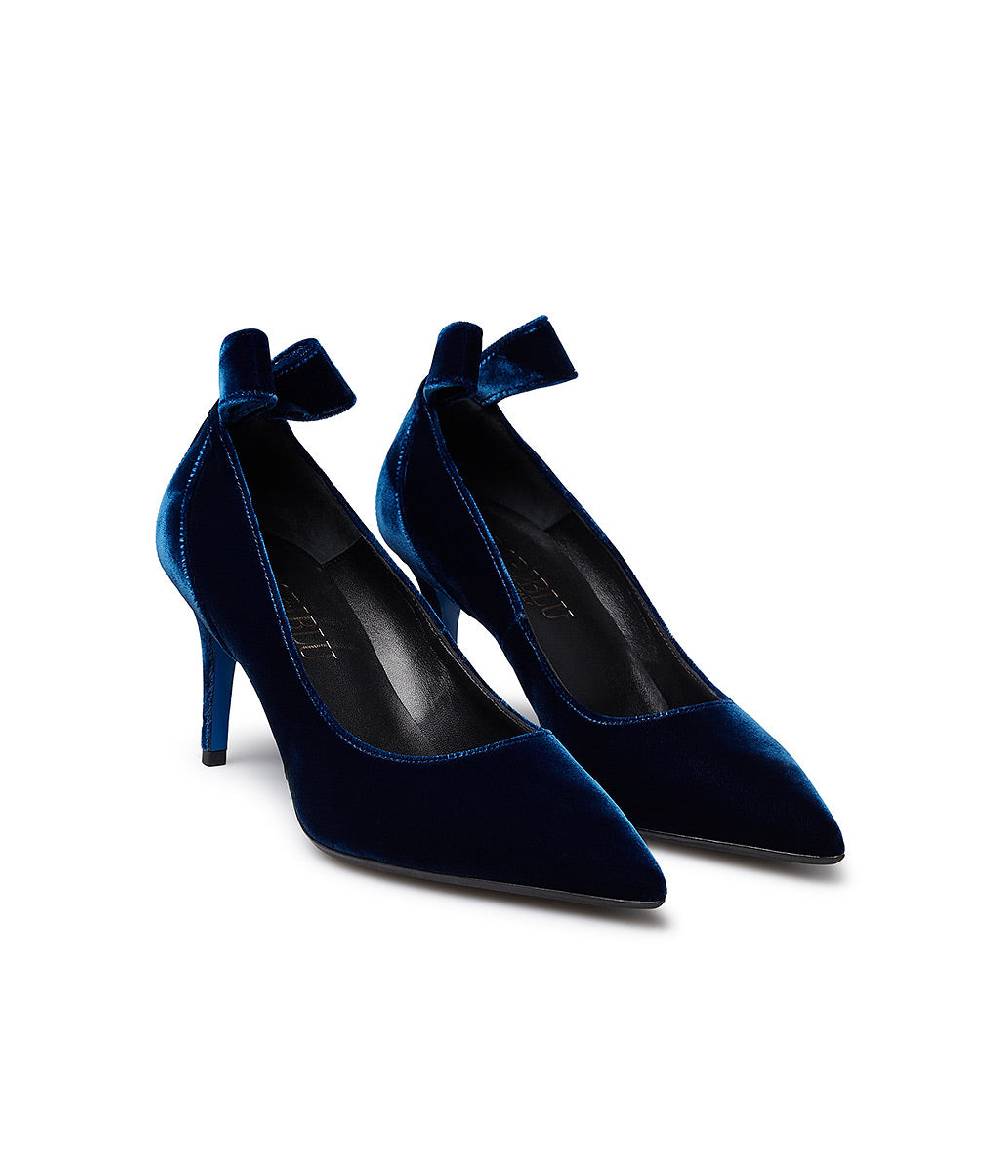 Loriblu Décolleté in velluto blu Nuova