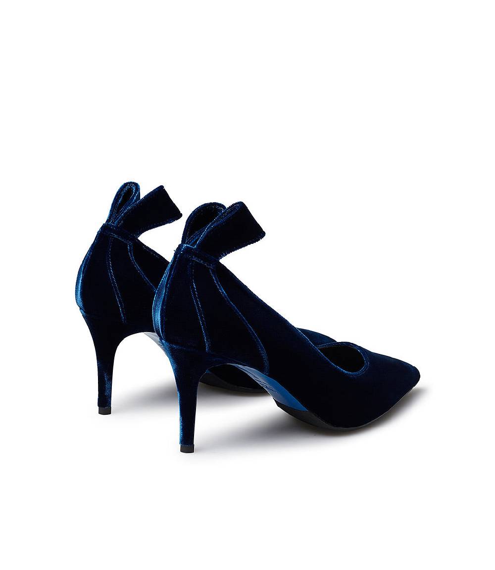 Loriblu Décolleté in velluto blu Nuova