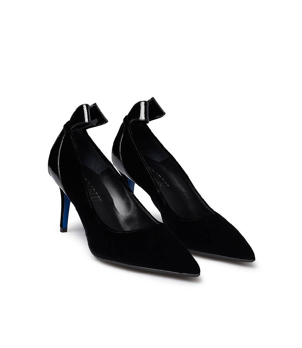 Loriblu Décolleté in velluto e vernice nera Moda