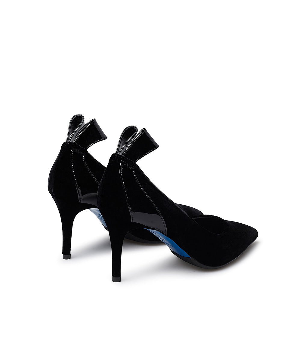 Loriblu Décolleté in velluto e vernice nera Moda