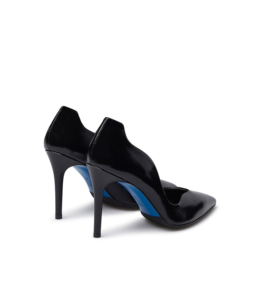 Loriblu Décolleté onda in pelle lucida nera Sconto di tempo limitato