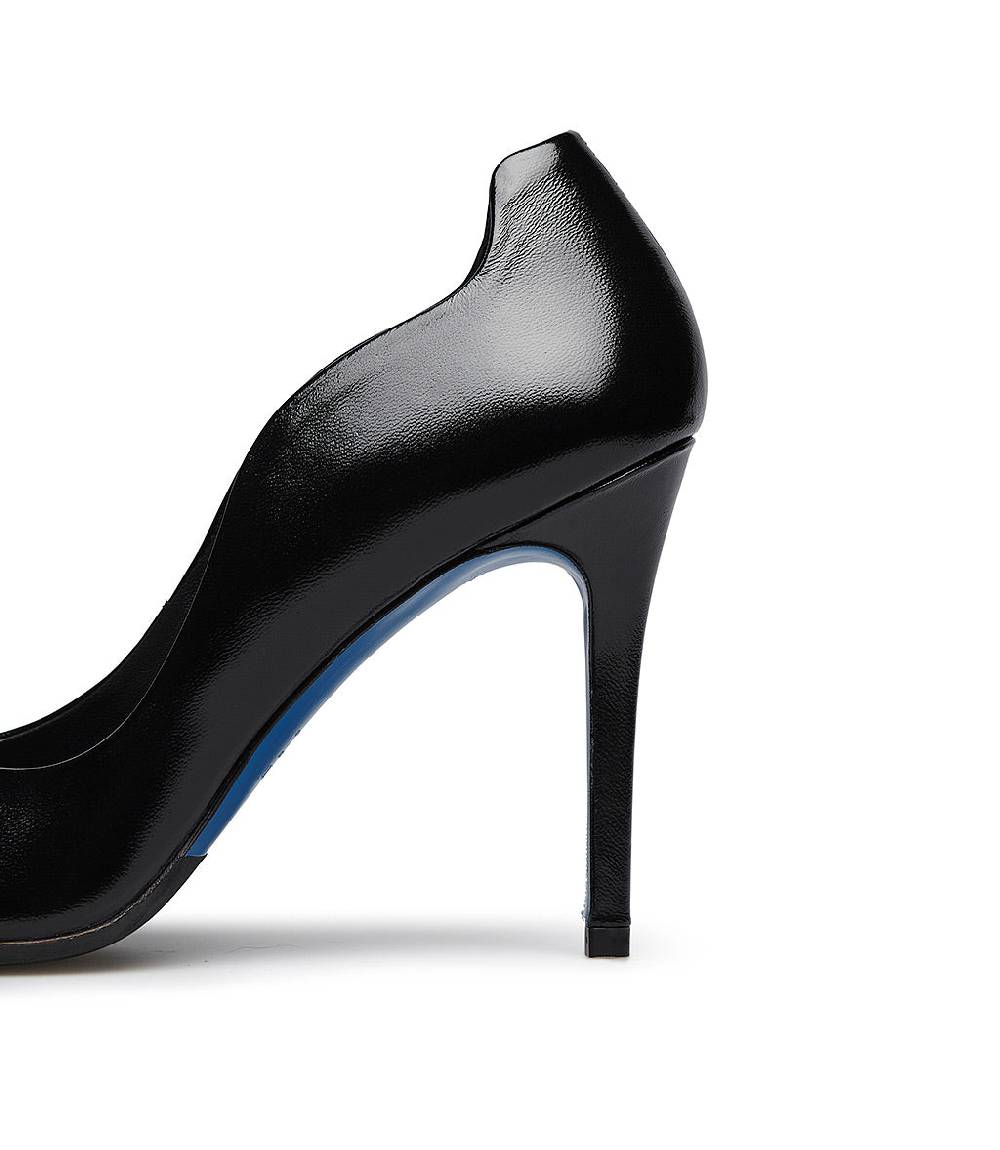 Loriblu Décolleté onda in pelle lucida nera Sconto di tempo limitato