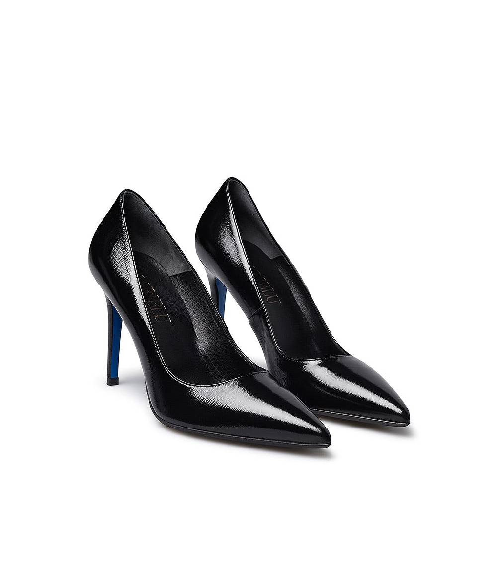 Loriblu Décolleté in pelle lucida nero Flash Sale