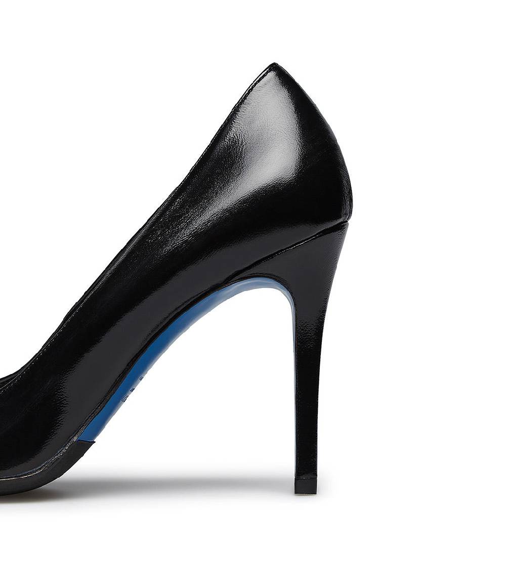 Loriblu Décolleté in pelle lucida nero Flash Sale