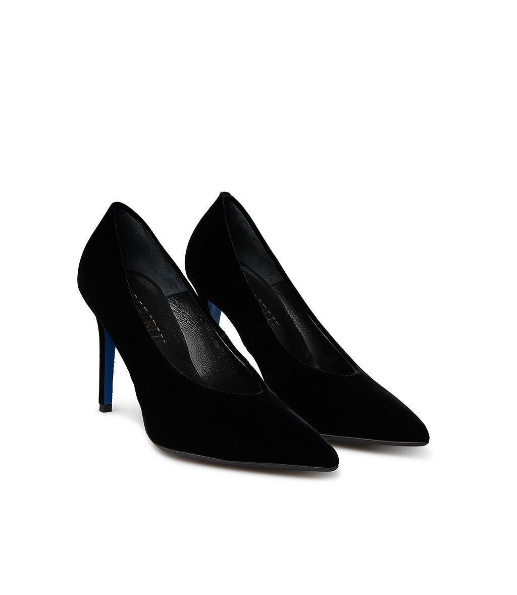 Loriblu Décolleté in velluto nero Offerta esclusiva