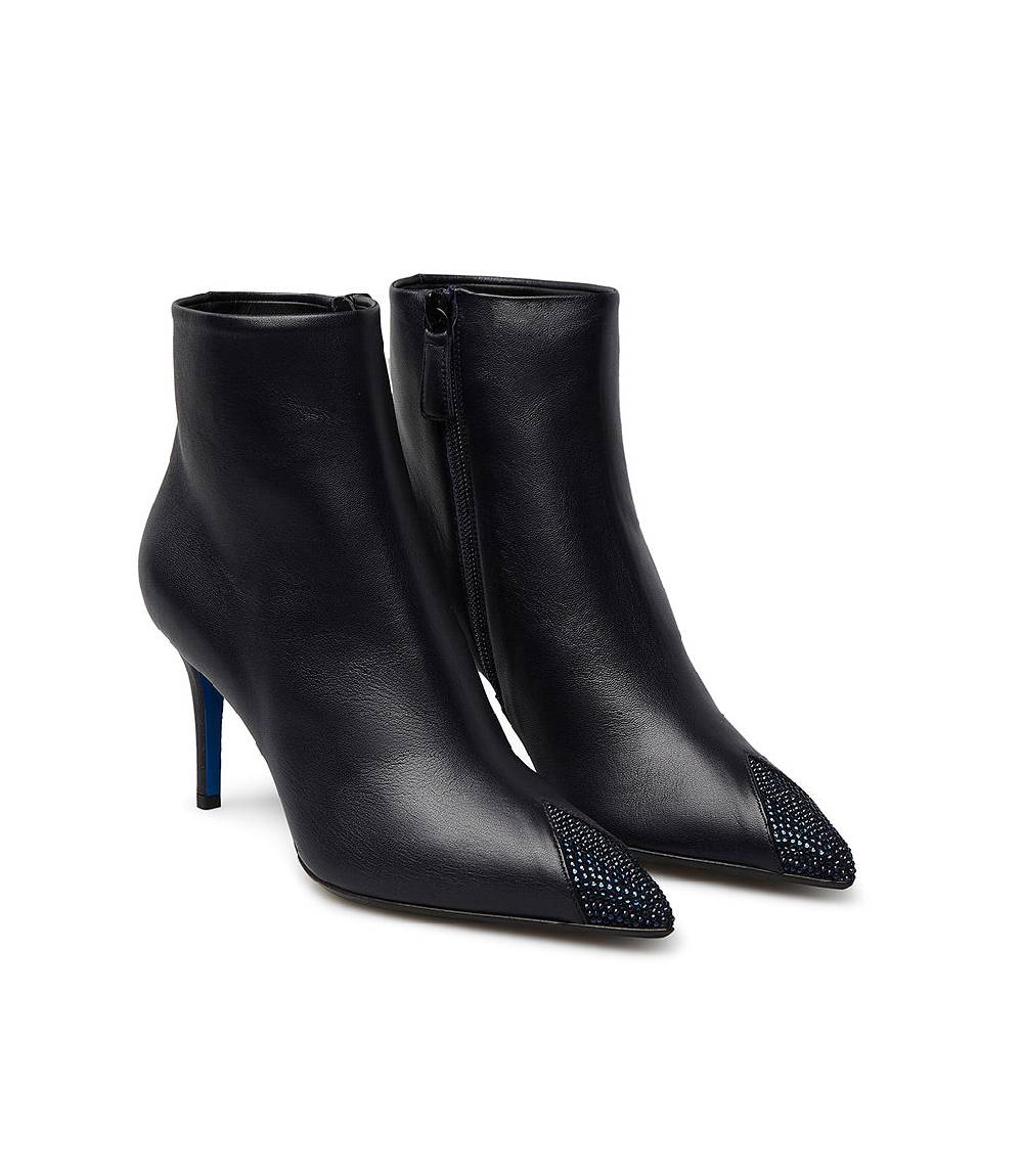 Loriblu Stivaletti in nappa blu con cristalli Comprane uno, ottenene uno gratis