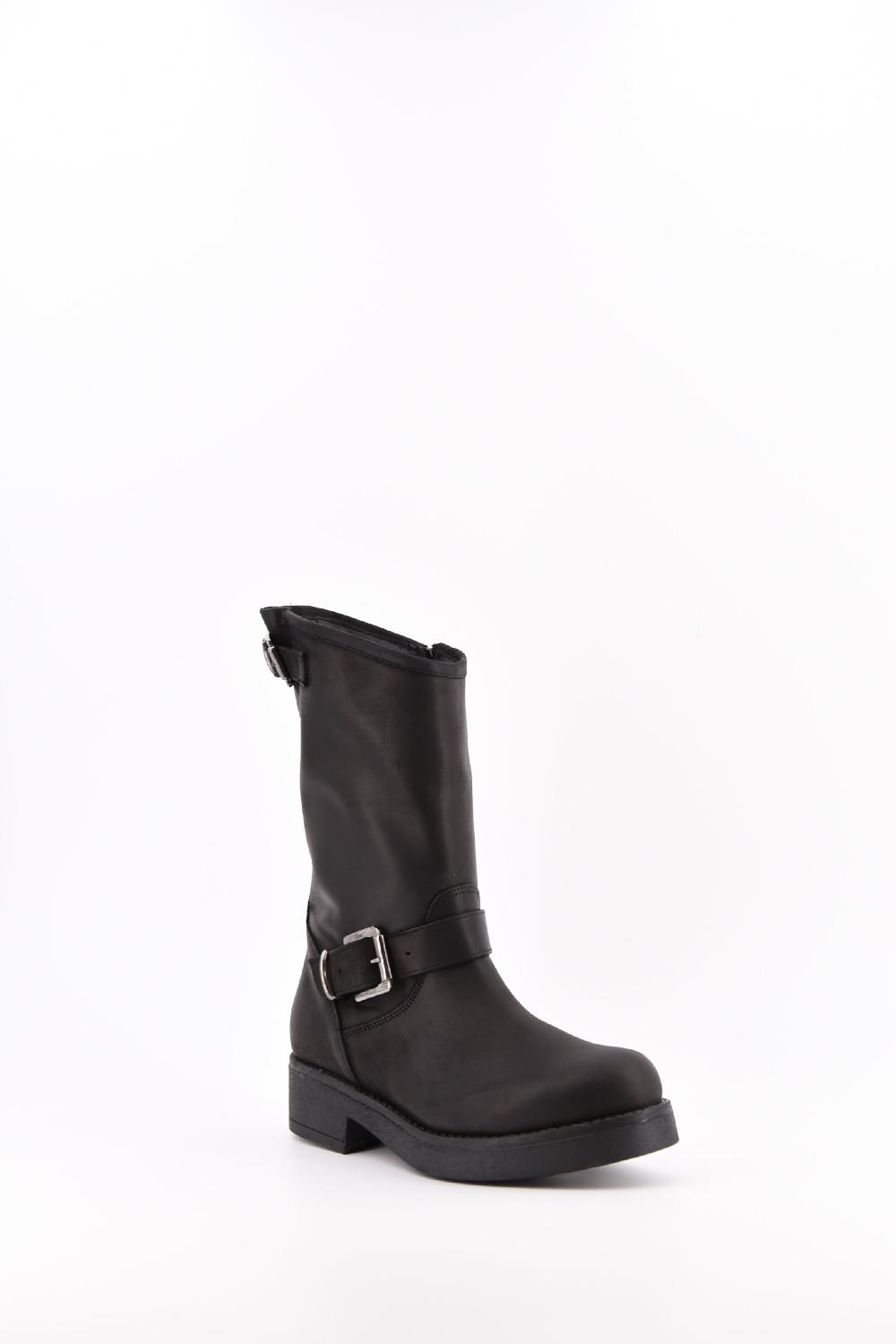 Stelio Malori Biker Tronchetto Mid Sullivan - NERO Spedizione Gratuita