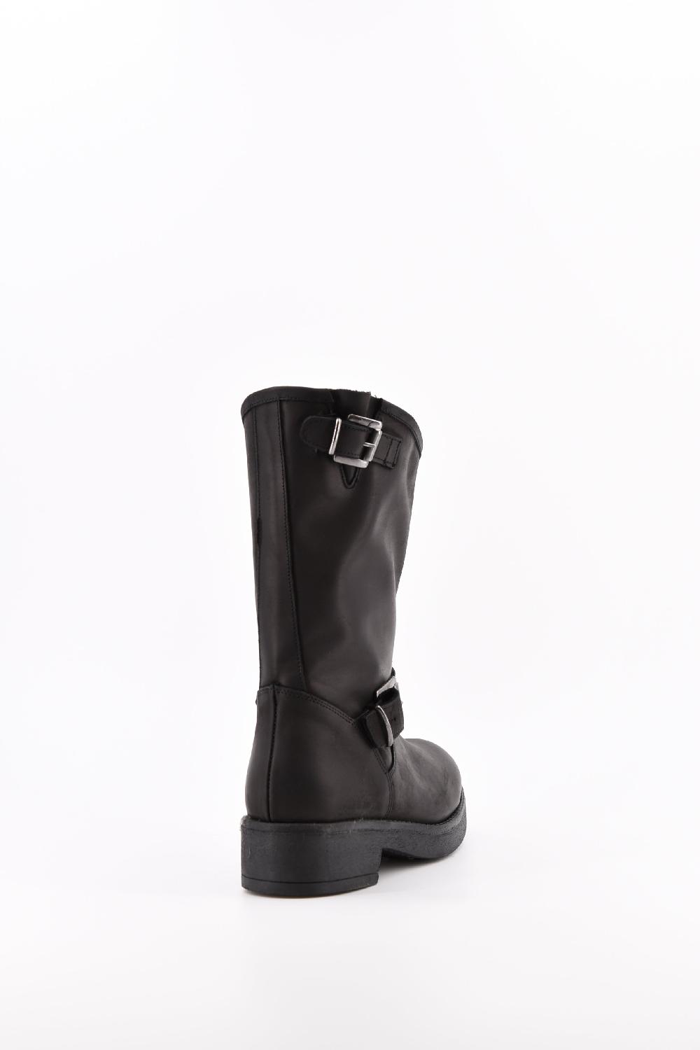 Stelio Malori Biker Tronchetto Mid Sullivan - NERO Spedizione Gratuita