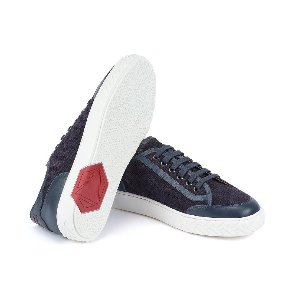 A.Testoni RAVENNA SNEAKER VELVET SUEDE CALF+CALF ° Promozione Limitata