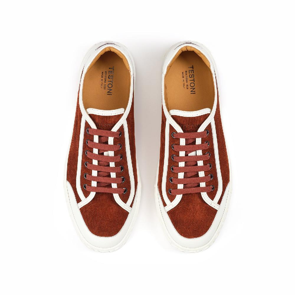 A.Testoni RAVENNA SNEAKER VELVET SUEDE CALF+CALF ° Fino Al -60%