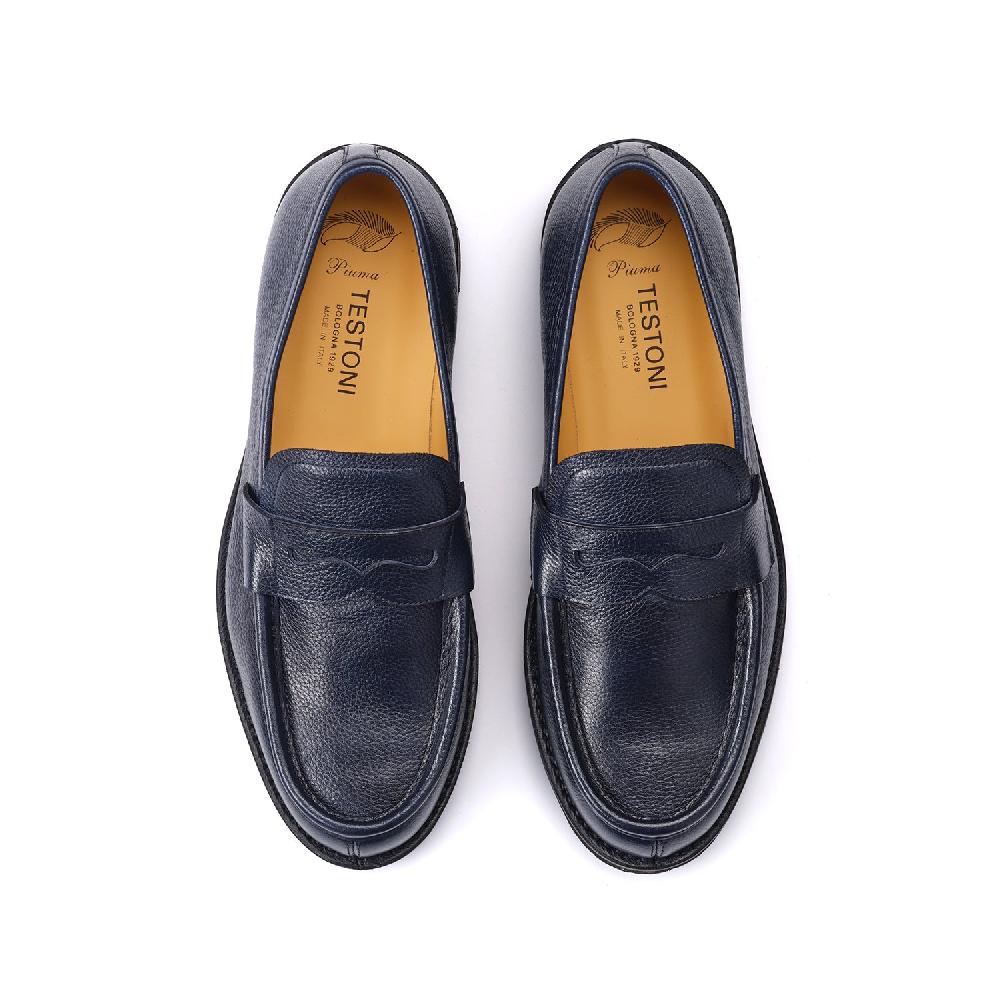 A.Testoni COURMAYEUR LOAFER GRAINED CALF Novità