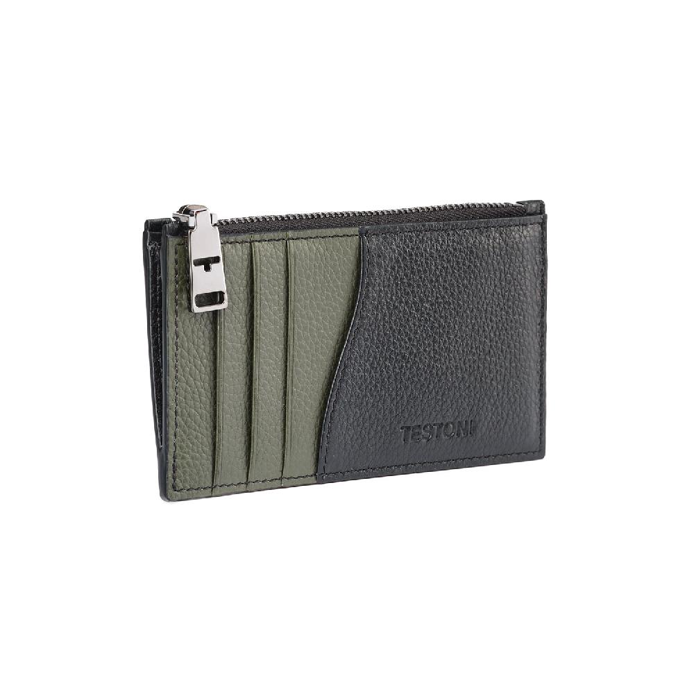 A.Testoni ZIP CREDIT CARD CASE GRAINCALF ° Offerte