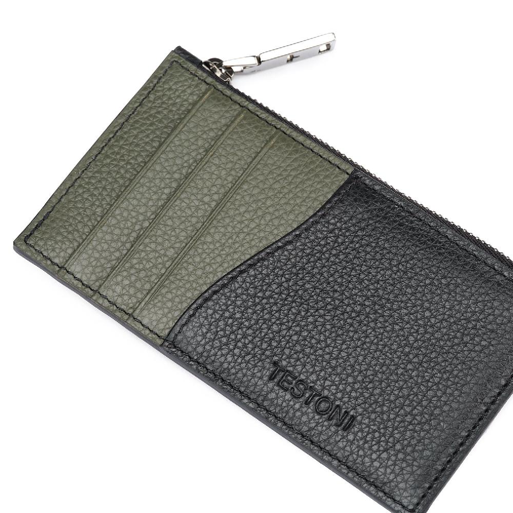 A.Testoni ZIP CREDIT CARD CASE GRAINCALF ° Offerte