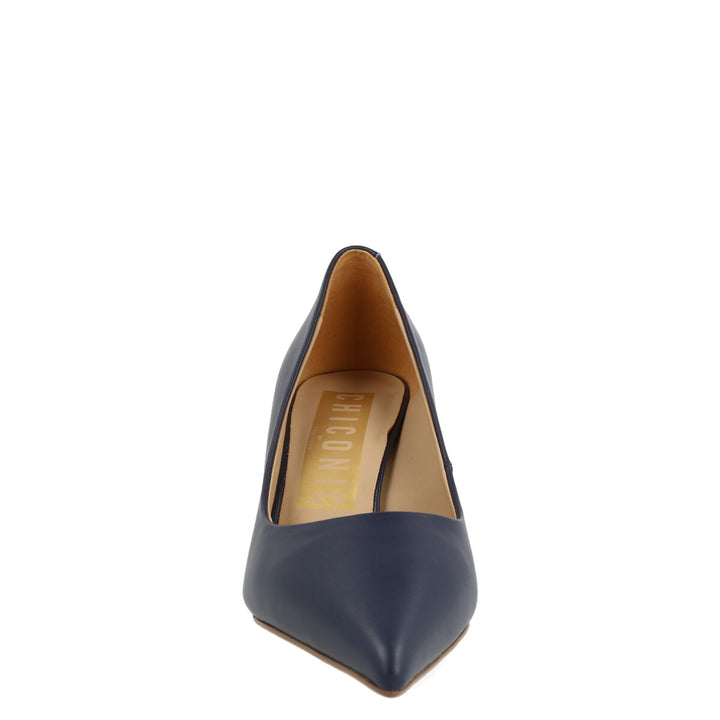 Uma Parker Decolleté in Nappa Blu Nuovo