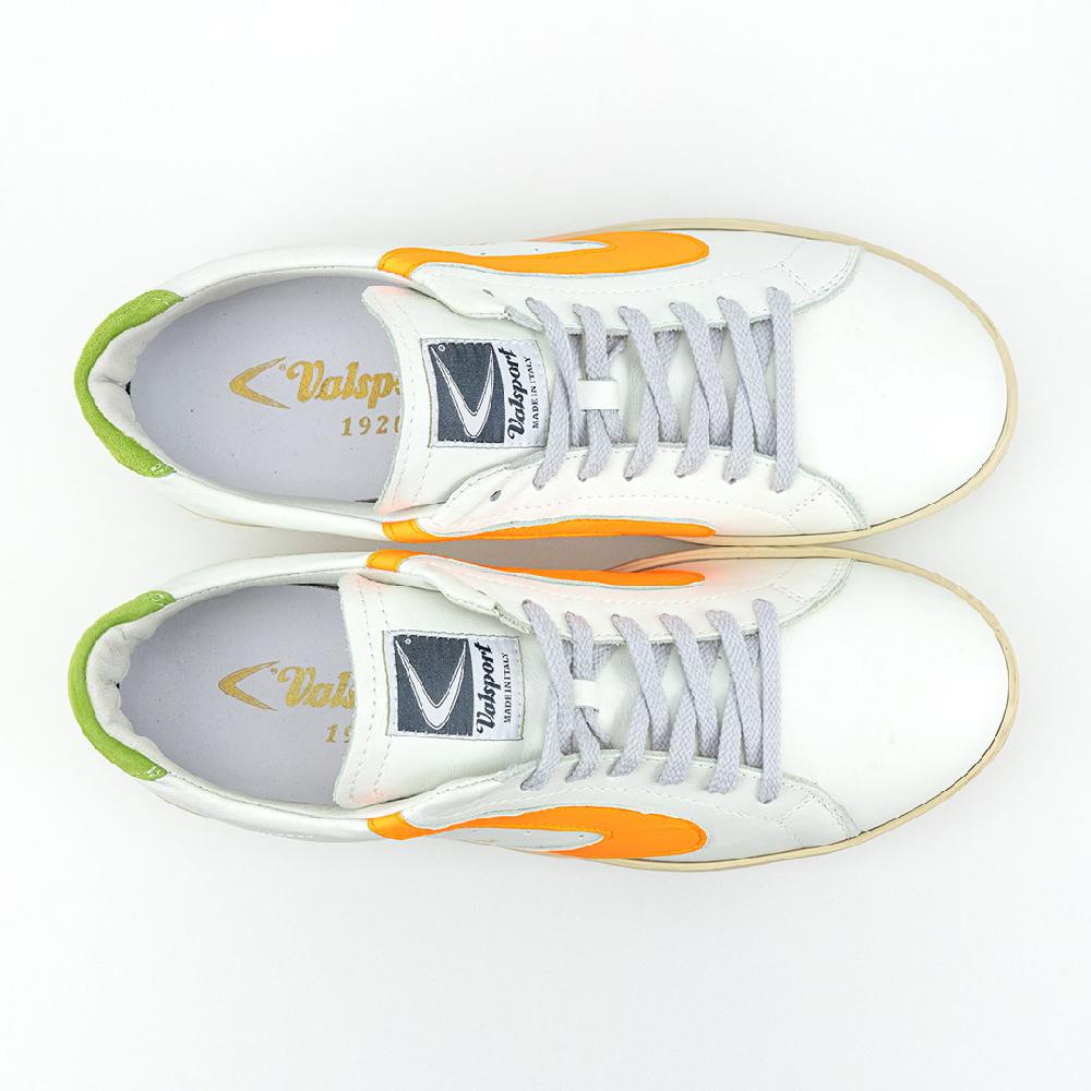 Valsport Tournament Mix Leather Bianco Fluo Arancio Verde In Linea