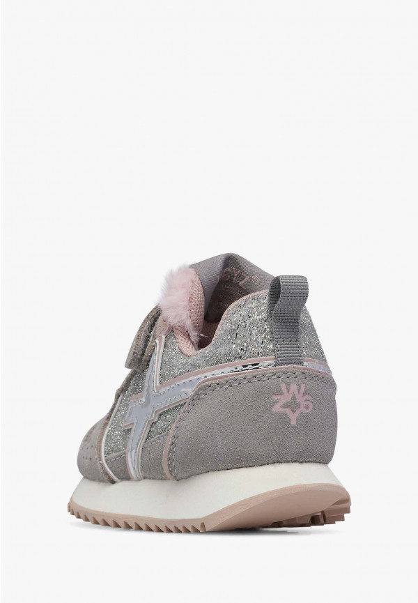 W6yz Sneaker in tessuto tecnico e suede Argento -JET-BABY I Più Venduti