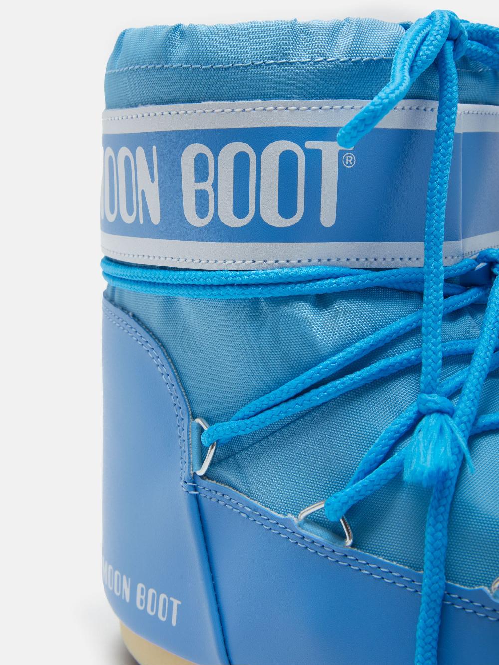 Moon Boot ICON LOW NYLON AZZURRO Super sconto