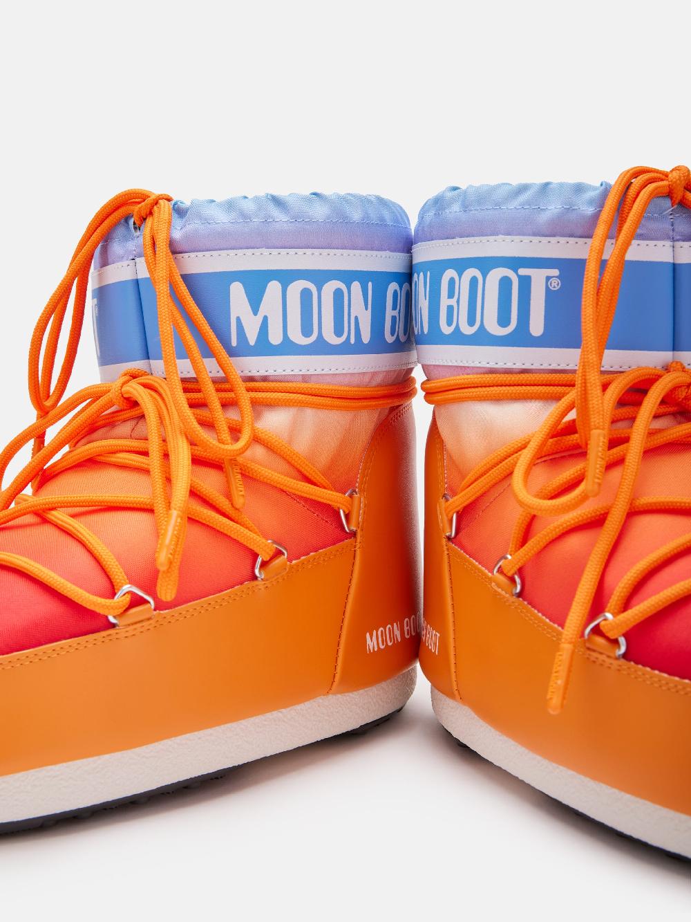 Moon Boot ICON LOW ARANCIONE CON STAMPA SUNRISE ACQUISTA ORA