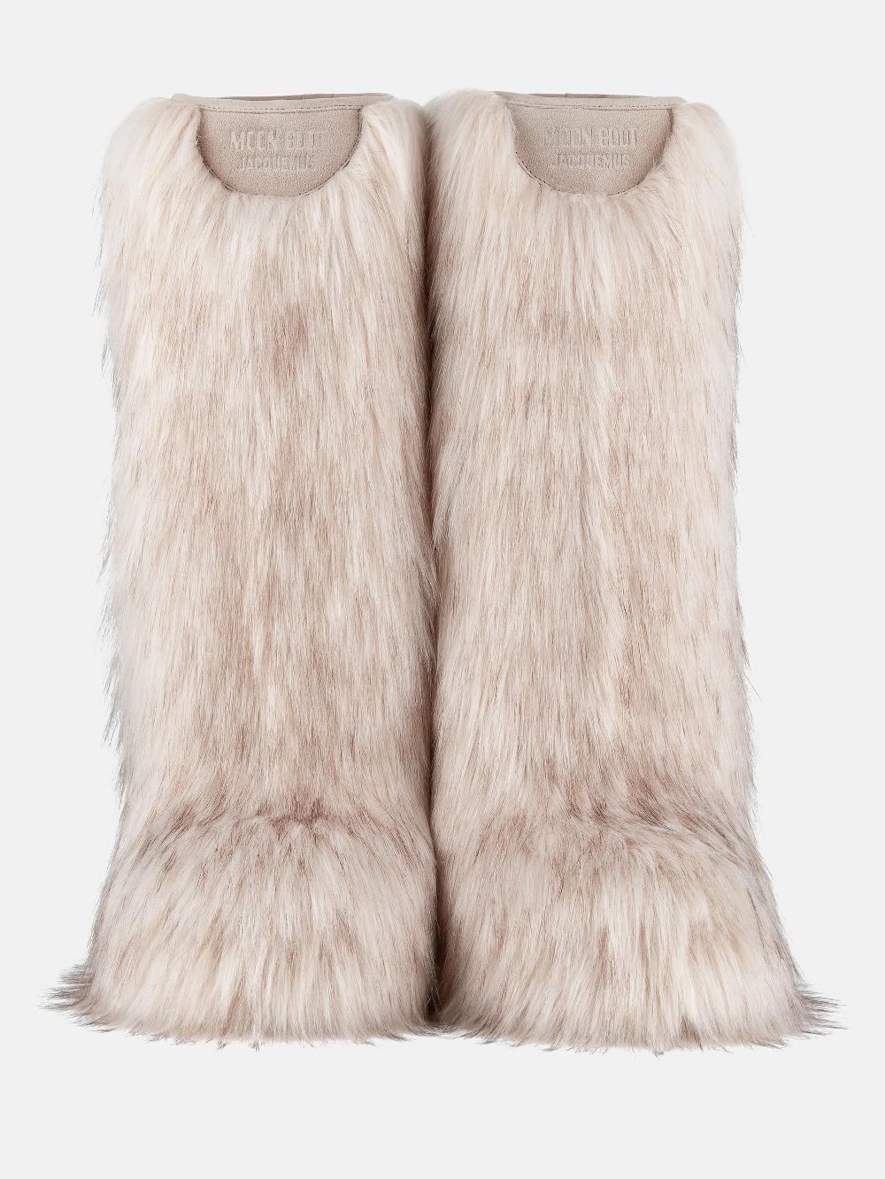 Moon Boot Icon Yeti High Faux-Fur Bianco Moon Boot + Jacquemus Presa