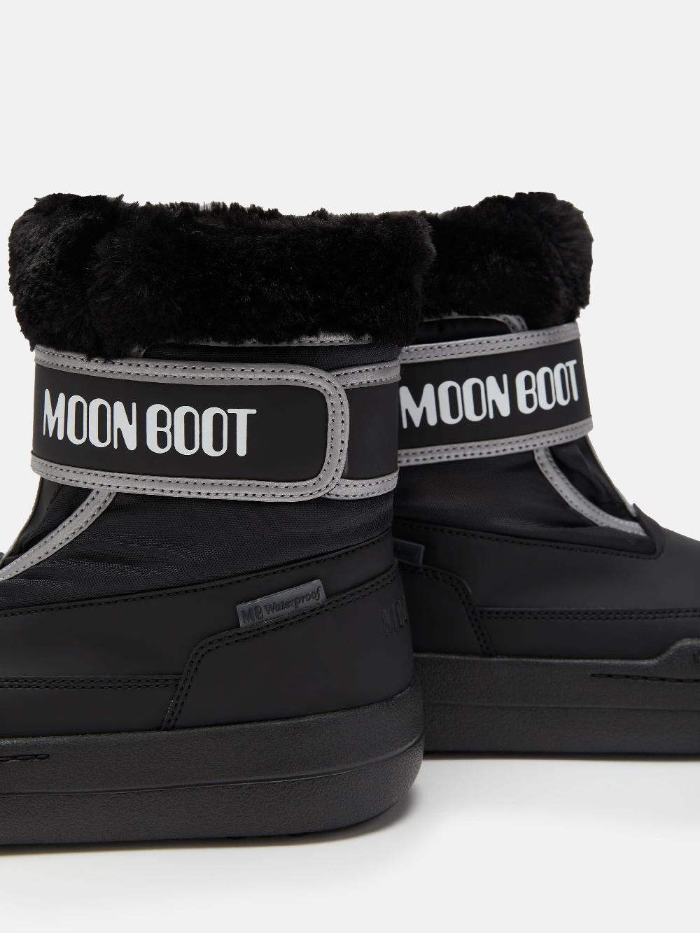 Moon Boot JUNIOR PARK NERO CON CHIUSURA A STRAPPO Cyber Monday