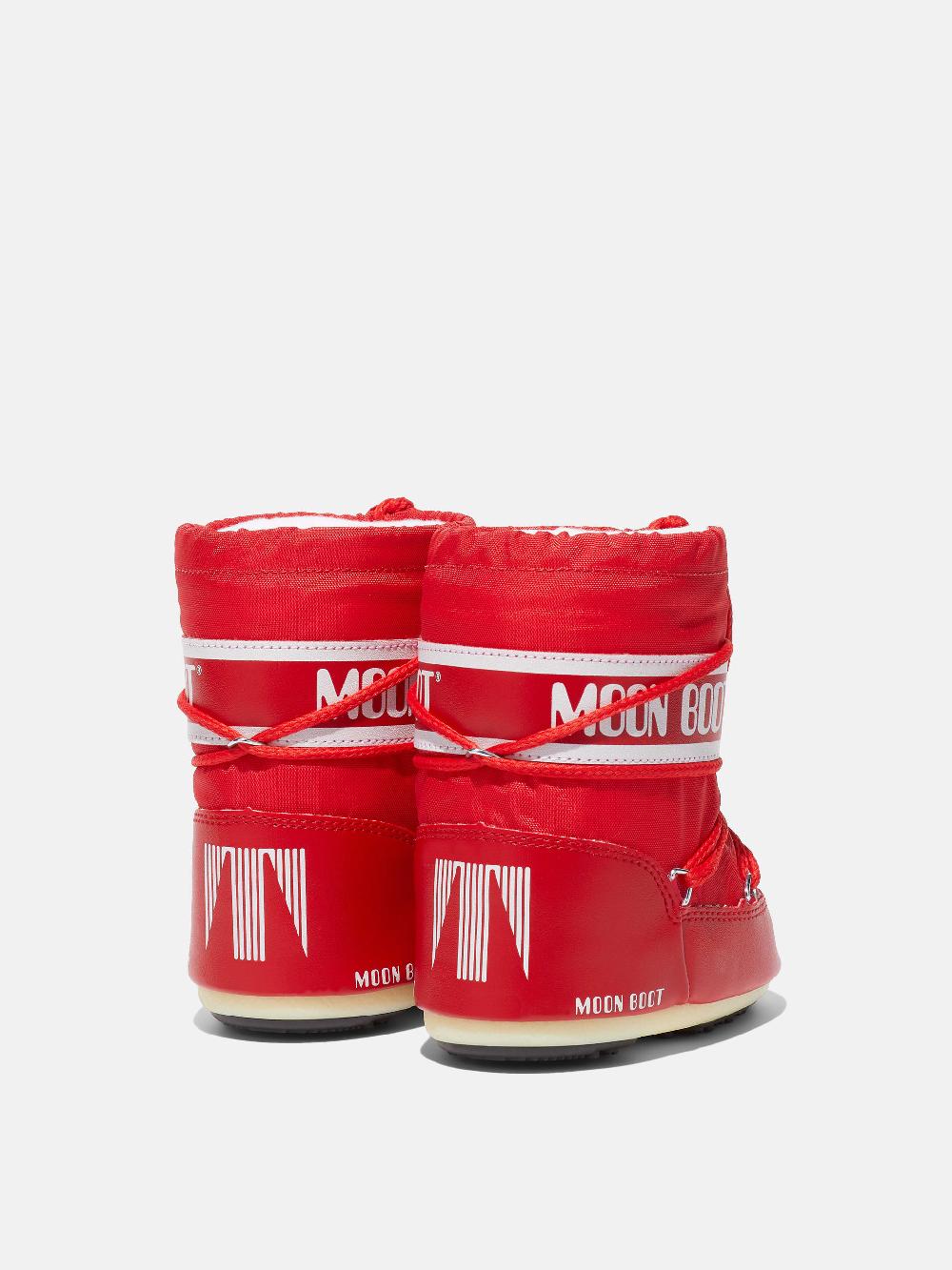 Moon Boot ICON MINI ROSSO IN NYLON Latest stili