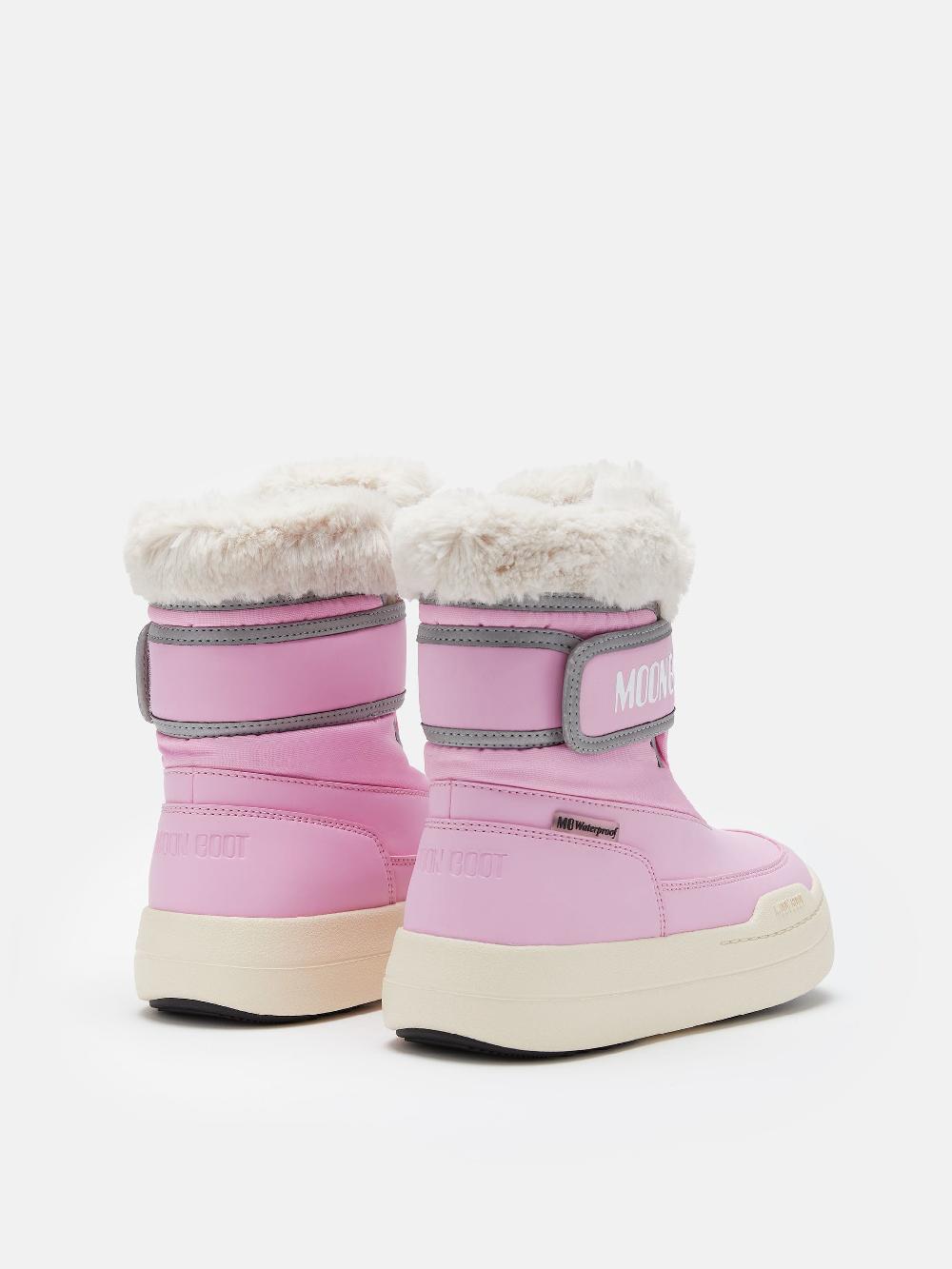 Moon Boot JUNIOR PARK ROSA CON CHIUSURA A STRAPPO Ultimo giorno