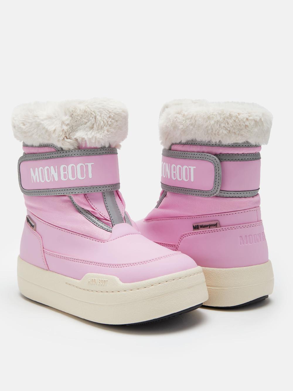 Moon Boot JUNIOR PARK ROSA CON CHIUSURA A STRAPPO Ultimo giorno