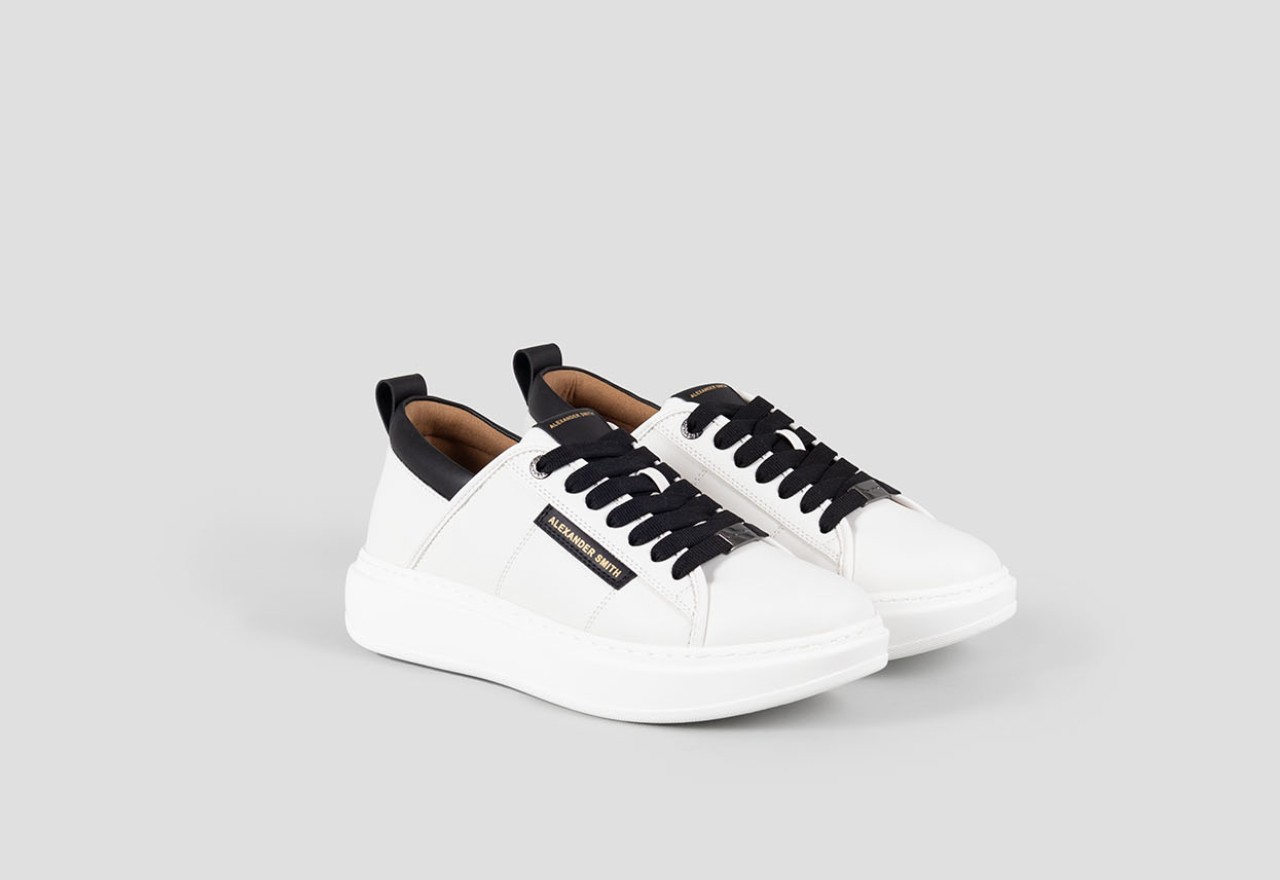 Alexander Smith ECO-WEMBLEY MAN WHITE BLACK Negozio