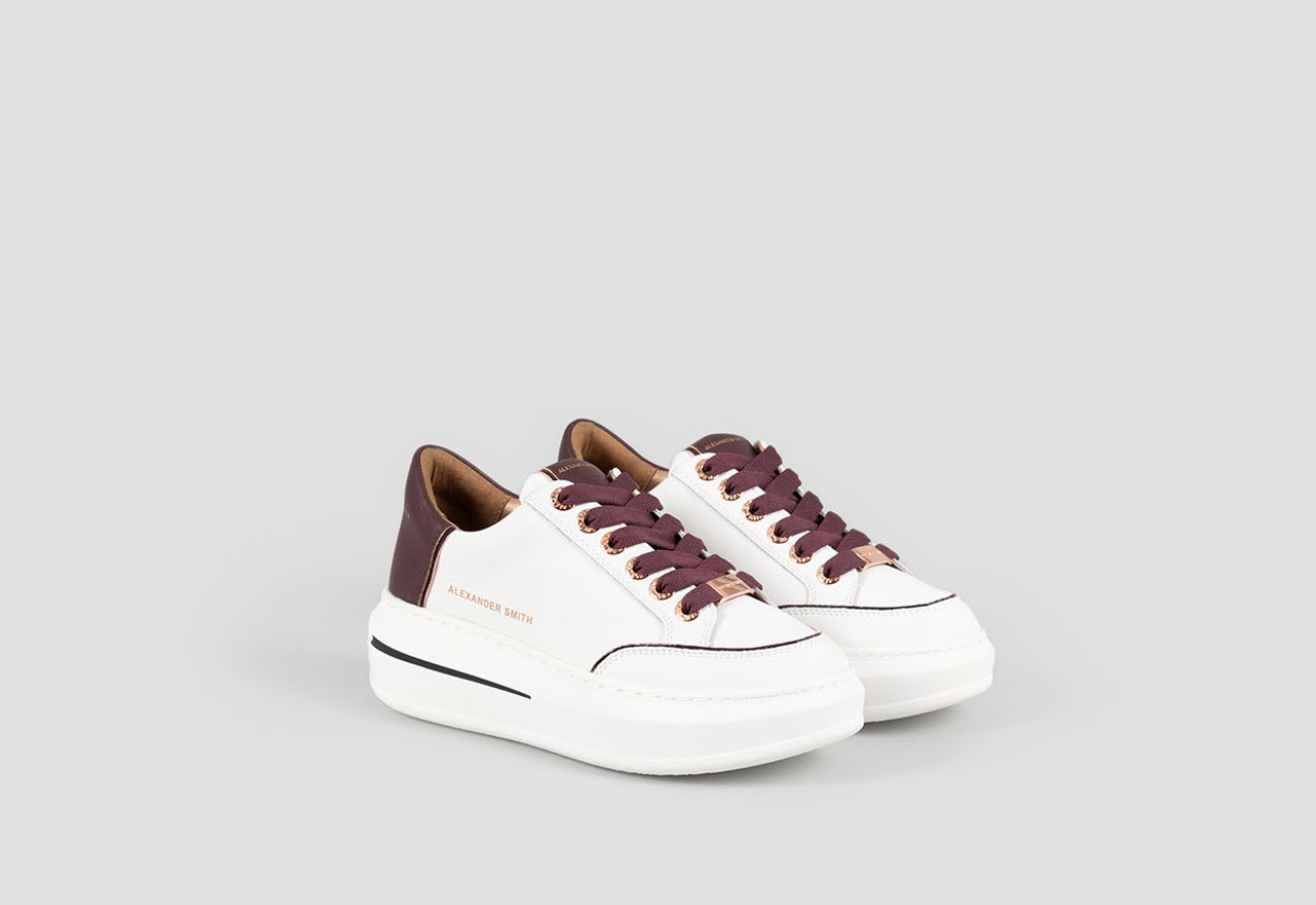 Alexander Smith LANCASTER WOMAN WHITE BORDEAUX Offerte esclusive