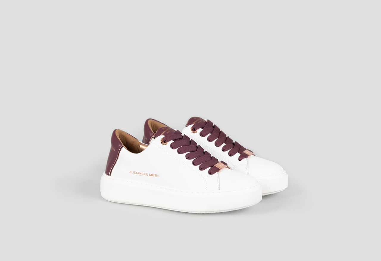 Alexander Smith LONDON WOMAN WHITE BORDEAUX Moda