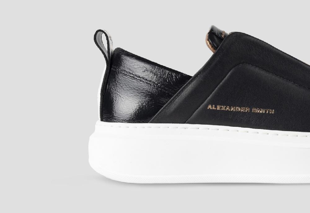 Alexander Smith WEMBLEY SLIP-ON WOMAN BLACK Prezzo Ridotto