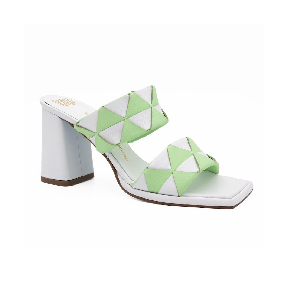 Amalfi by rangoni Sandali Luppolo verde e bianco Duty-free